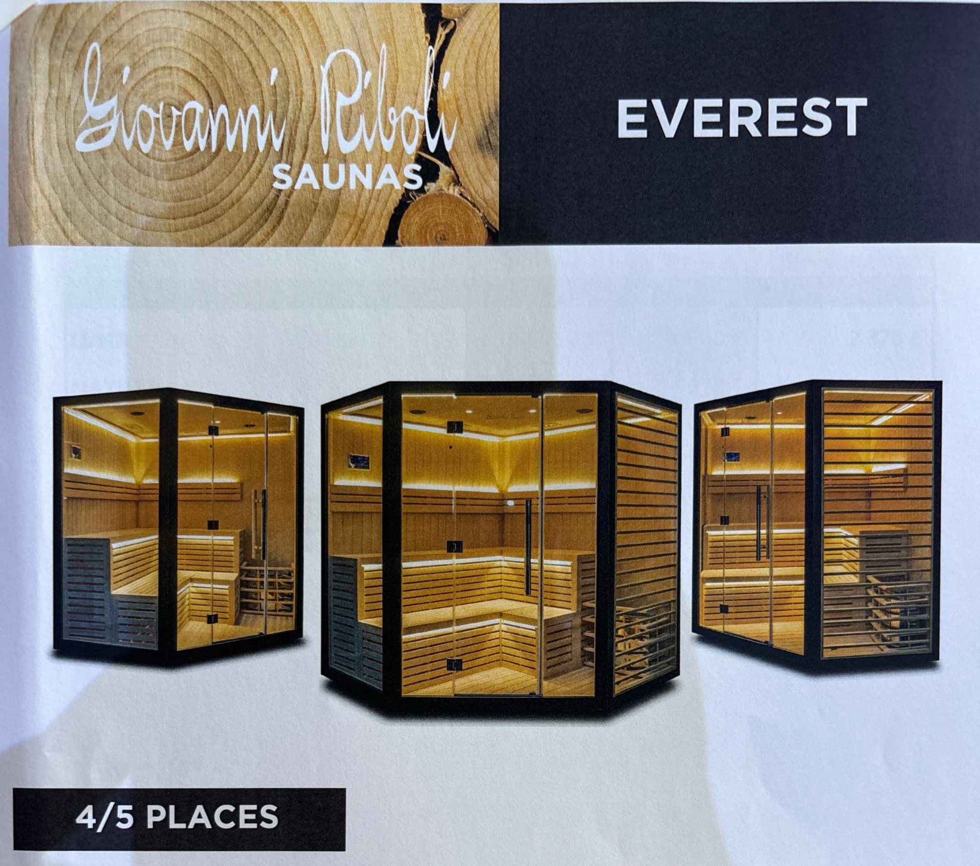 Sauna Giovanni Riboli modèle Everest 4/5 places